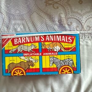 BARNUM’S ANIMALS. Vintage. Inflatable Toy. Moose.